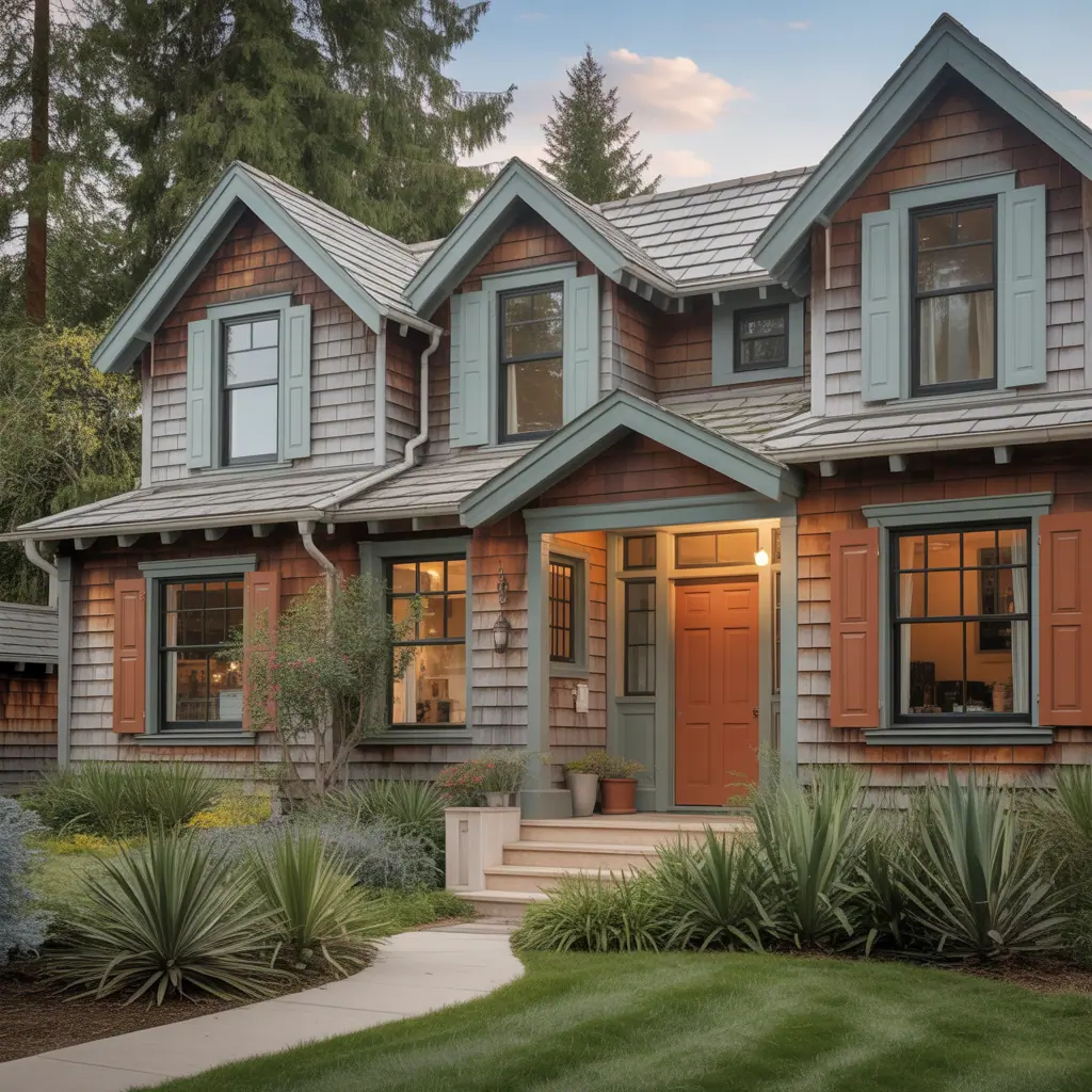 color ideas for wood houses