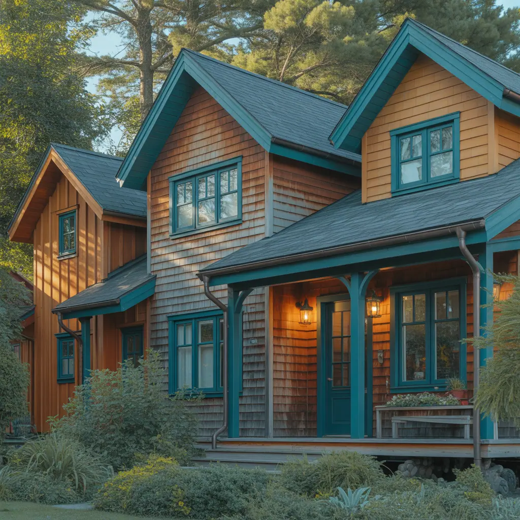color ideas for wood houses