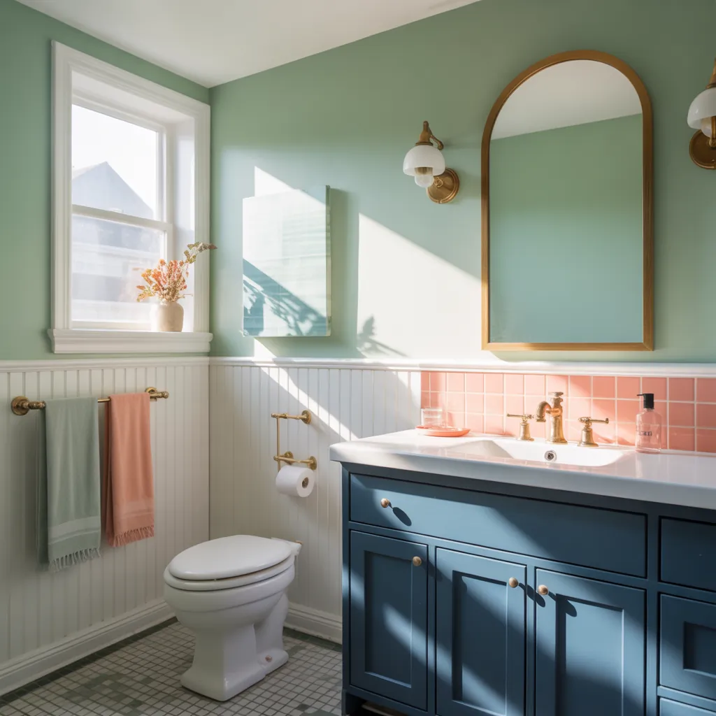 color ideas small bathroom