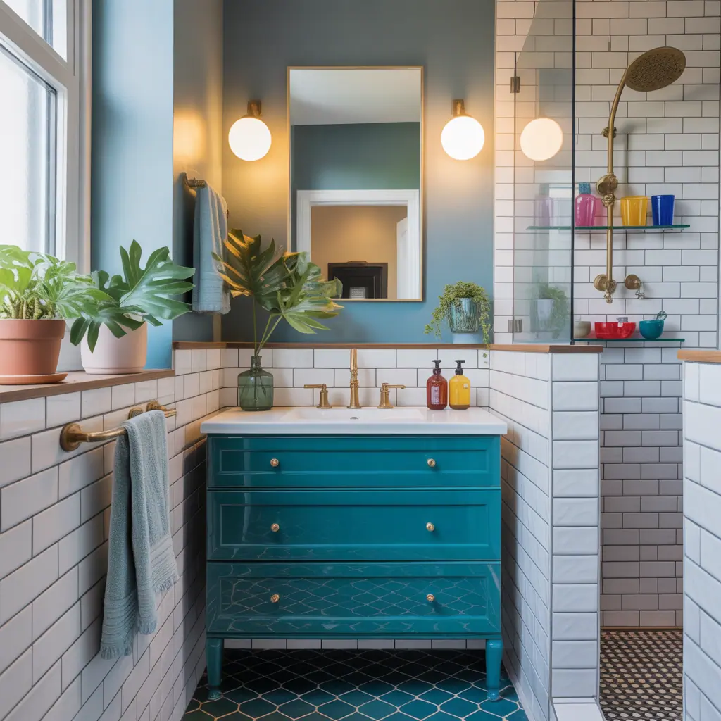 color ideas small bathroom