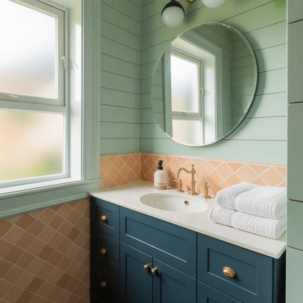 color ideas small bathroom