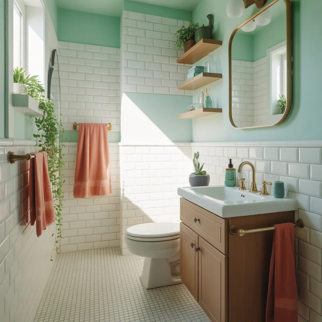 color ideas small bathroom