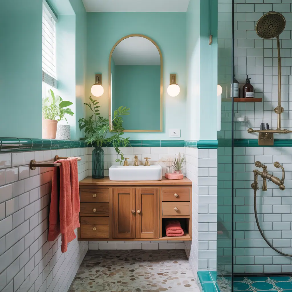 color ideas small bathroom