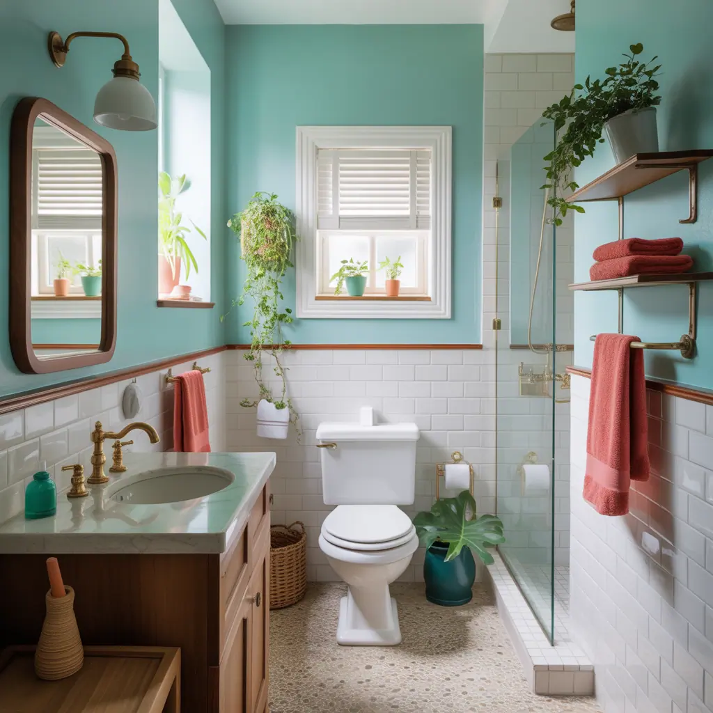 color ideas small bathroom