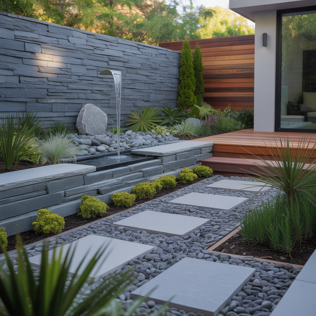 contemporary rock garden visions