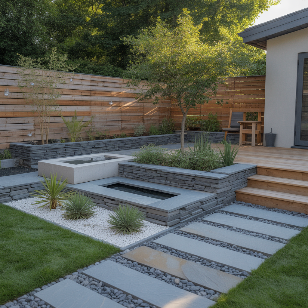 contemporary rock garden visions