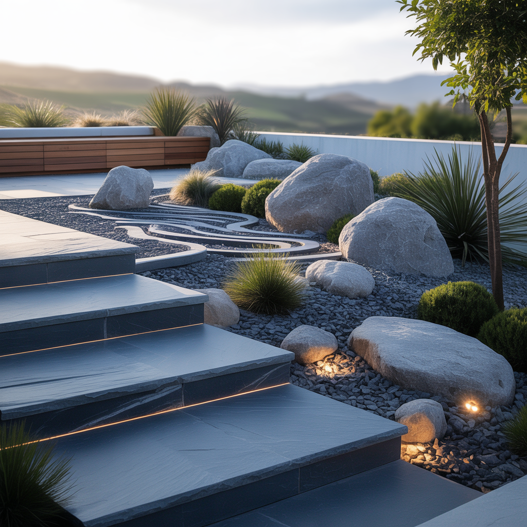 contemporary rock garden visions