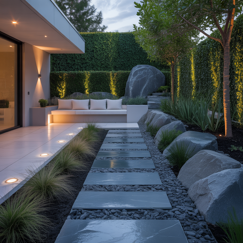 contemporary rock garden visions