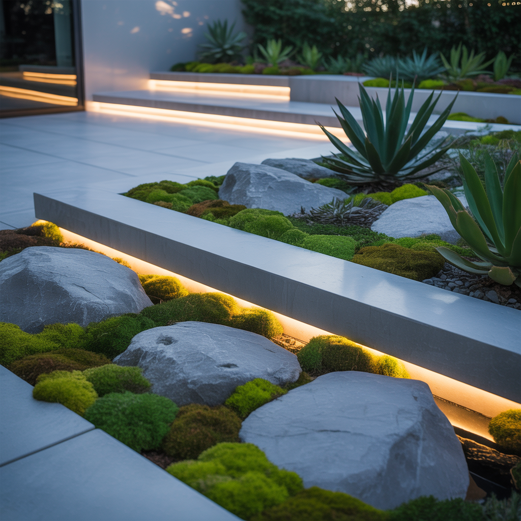 contemporary rock garden visions