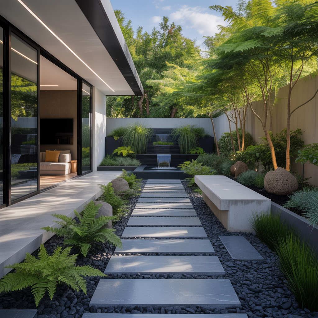 contemporary rock garden visions