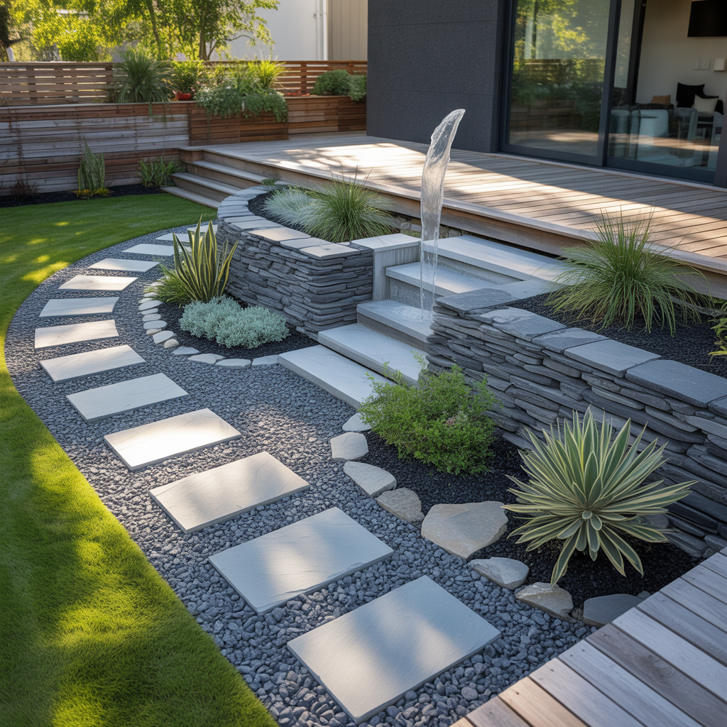 contemporary rock garden visions