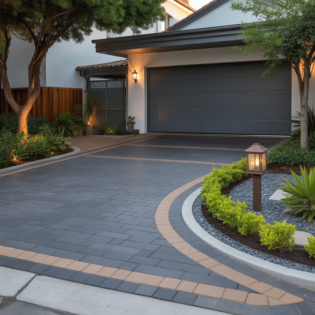 corner lot driveway schemes