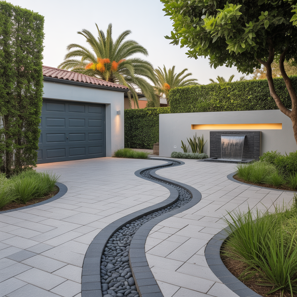 corner lot driveway schemes