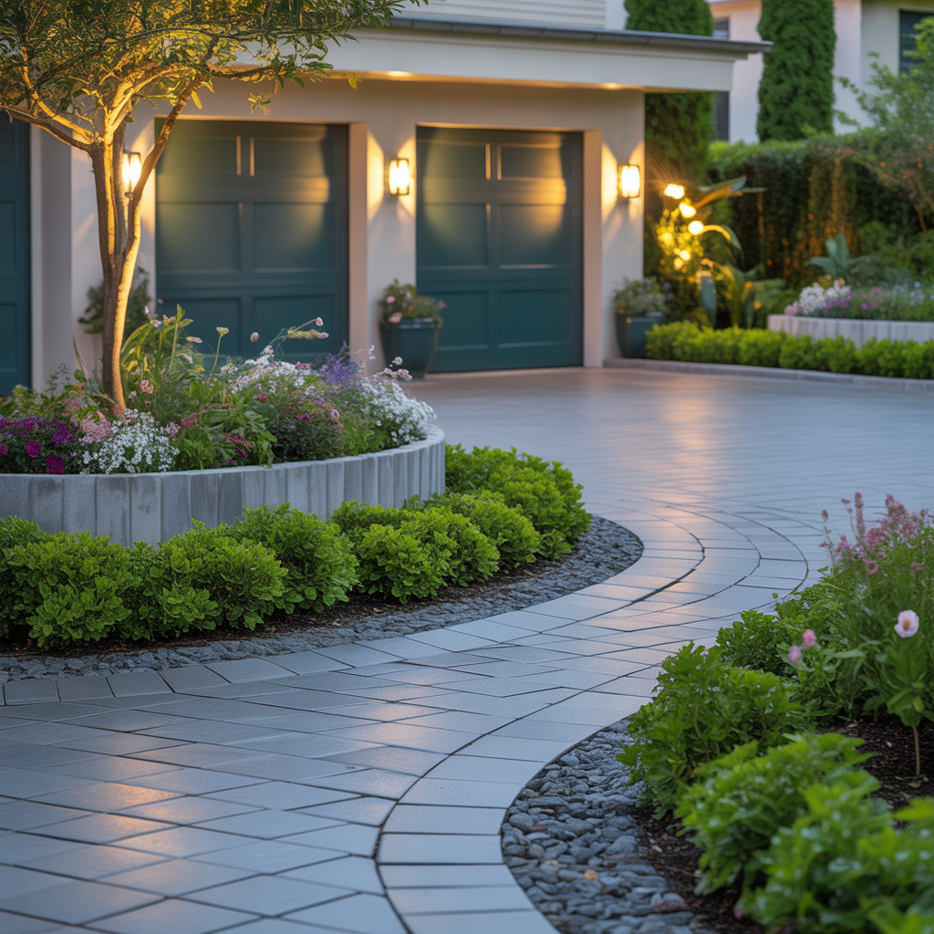 corner lot driveway schemes