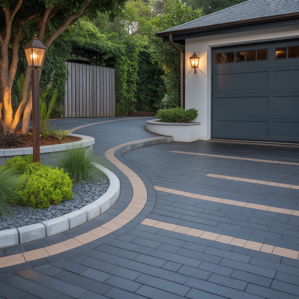 corner lot driveway schemes