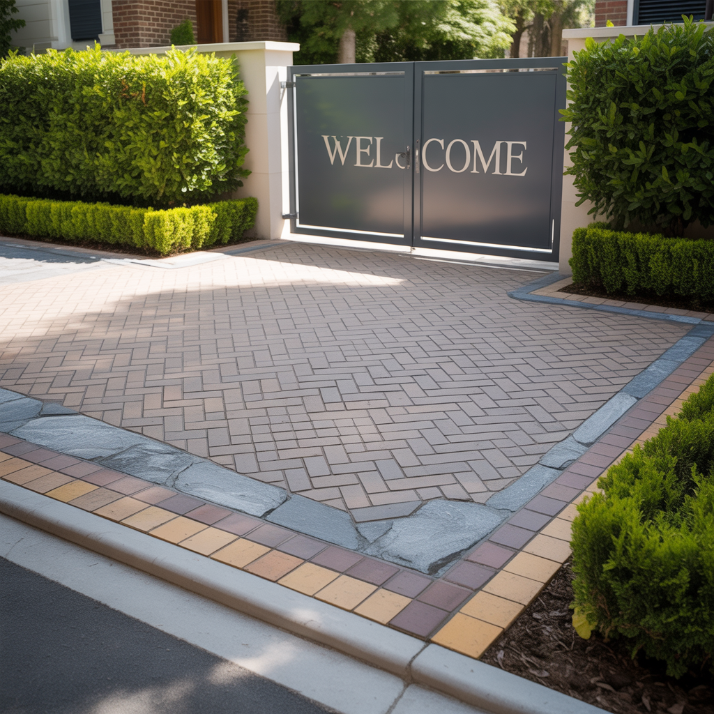 corner lot driveway schemes