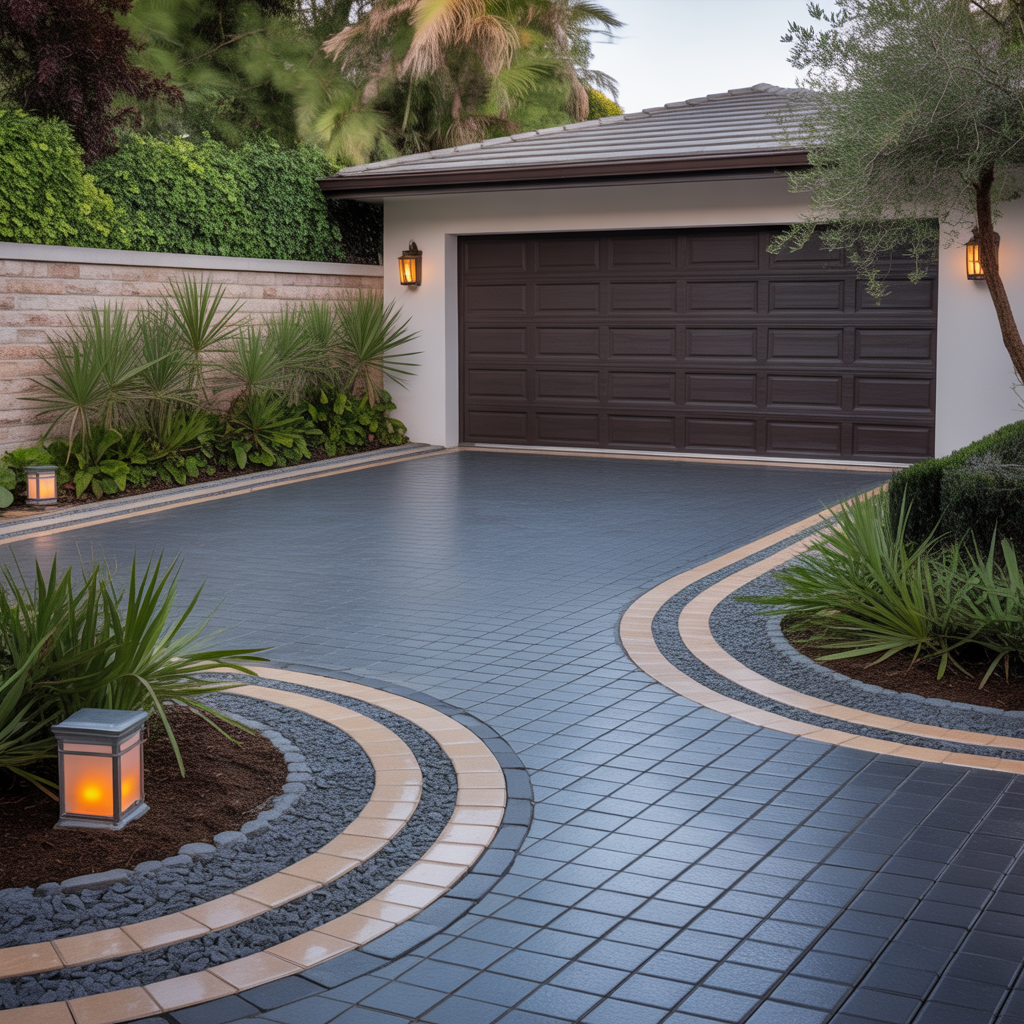 corner lot driveway schemes