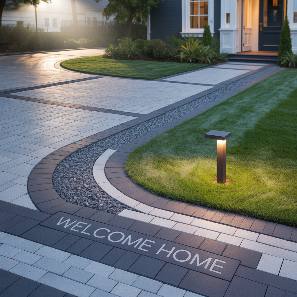 corner lot driveway schemes