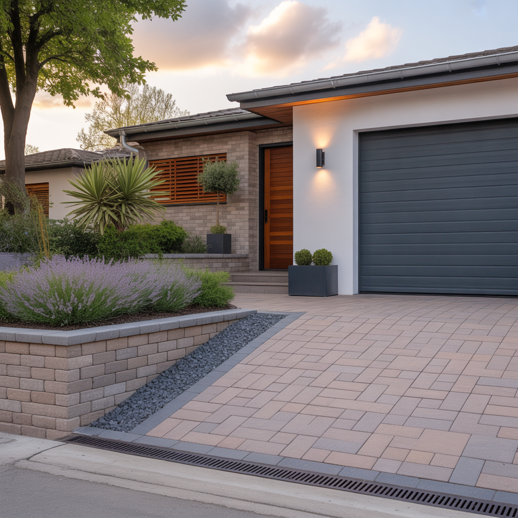 corner lot driveway schemes