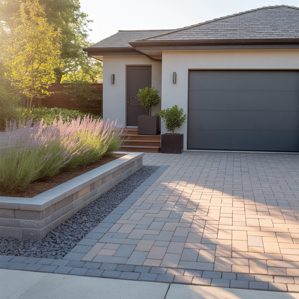 corner lot driveway schemes