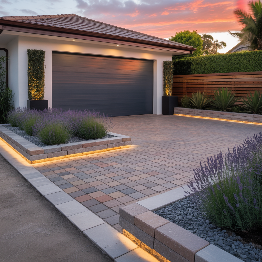 corner lot driveway schemes