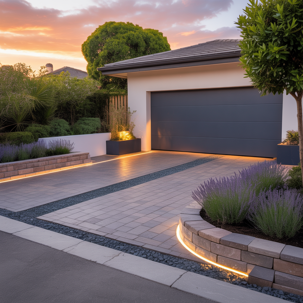 corner lot driveway schemes