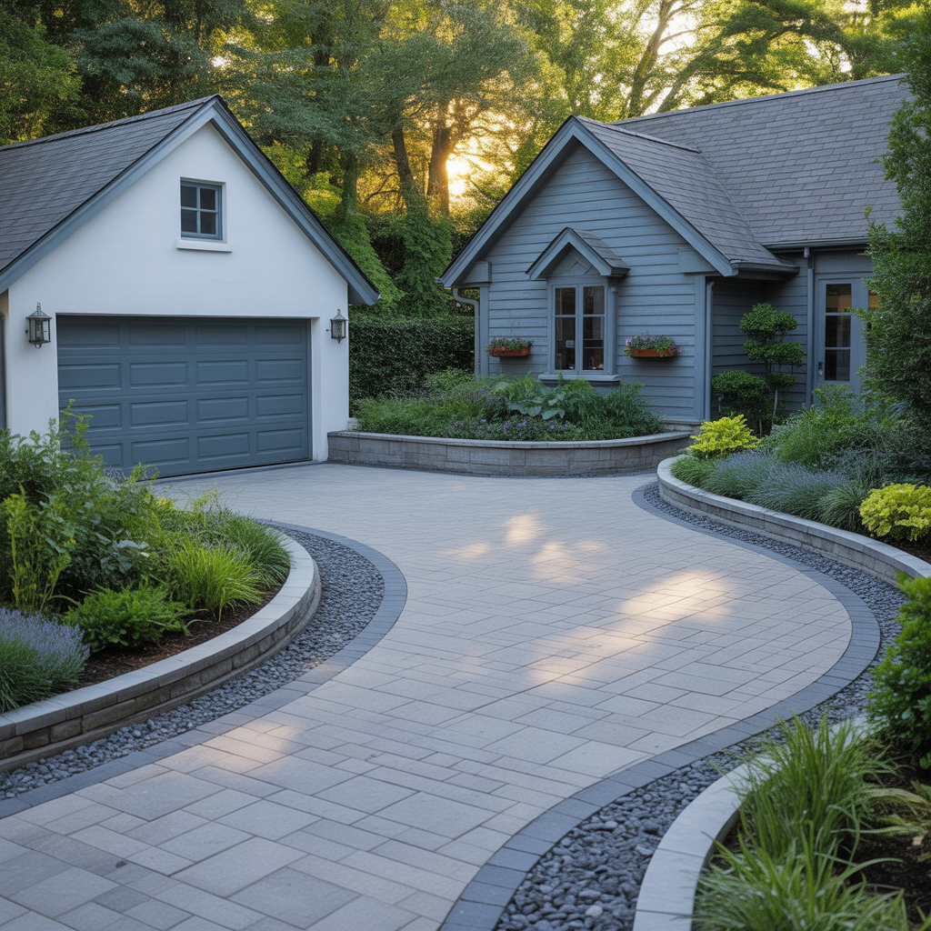 corner lot driveway schemes