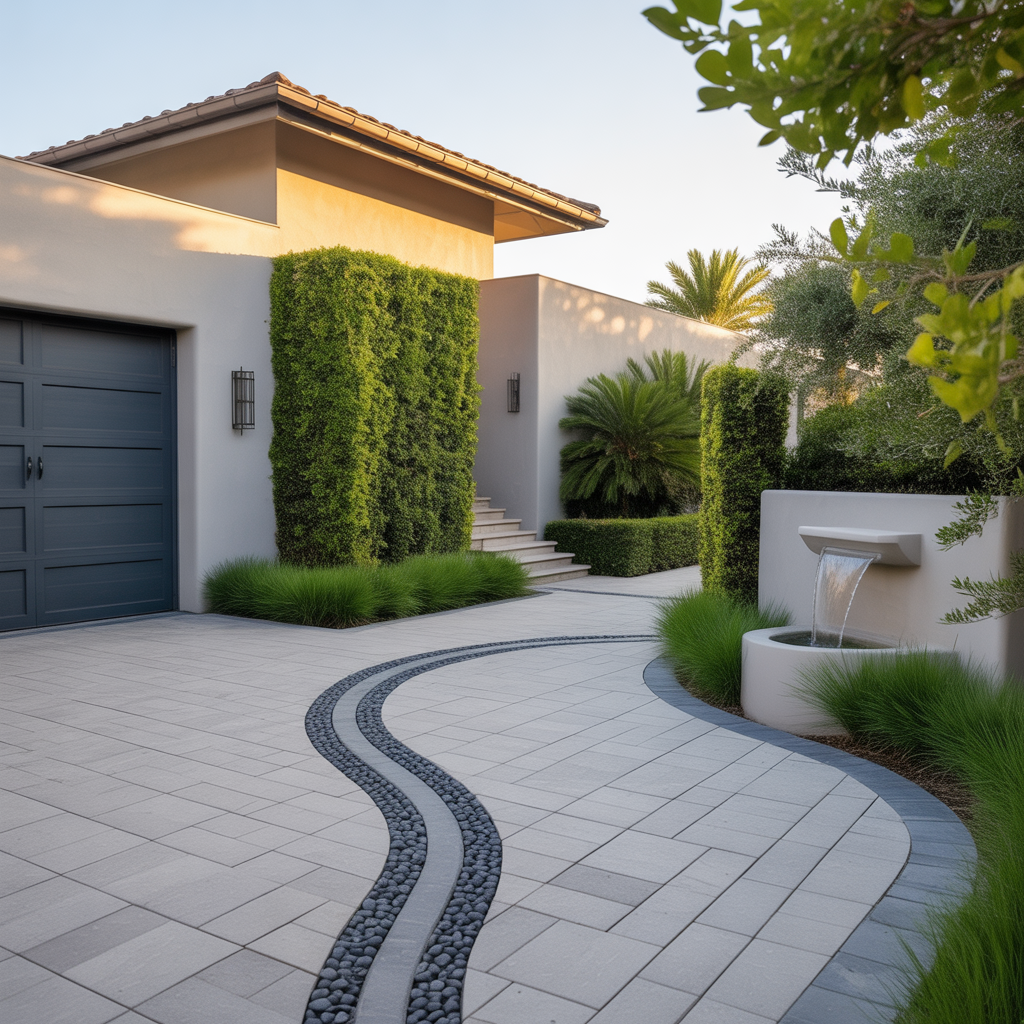 corner lot driveway schemes