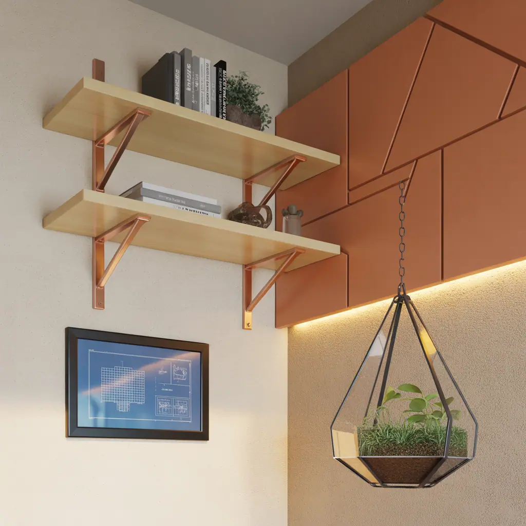 corner wall decor concept