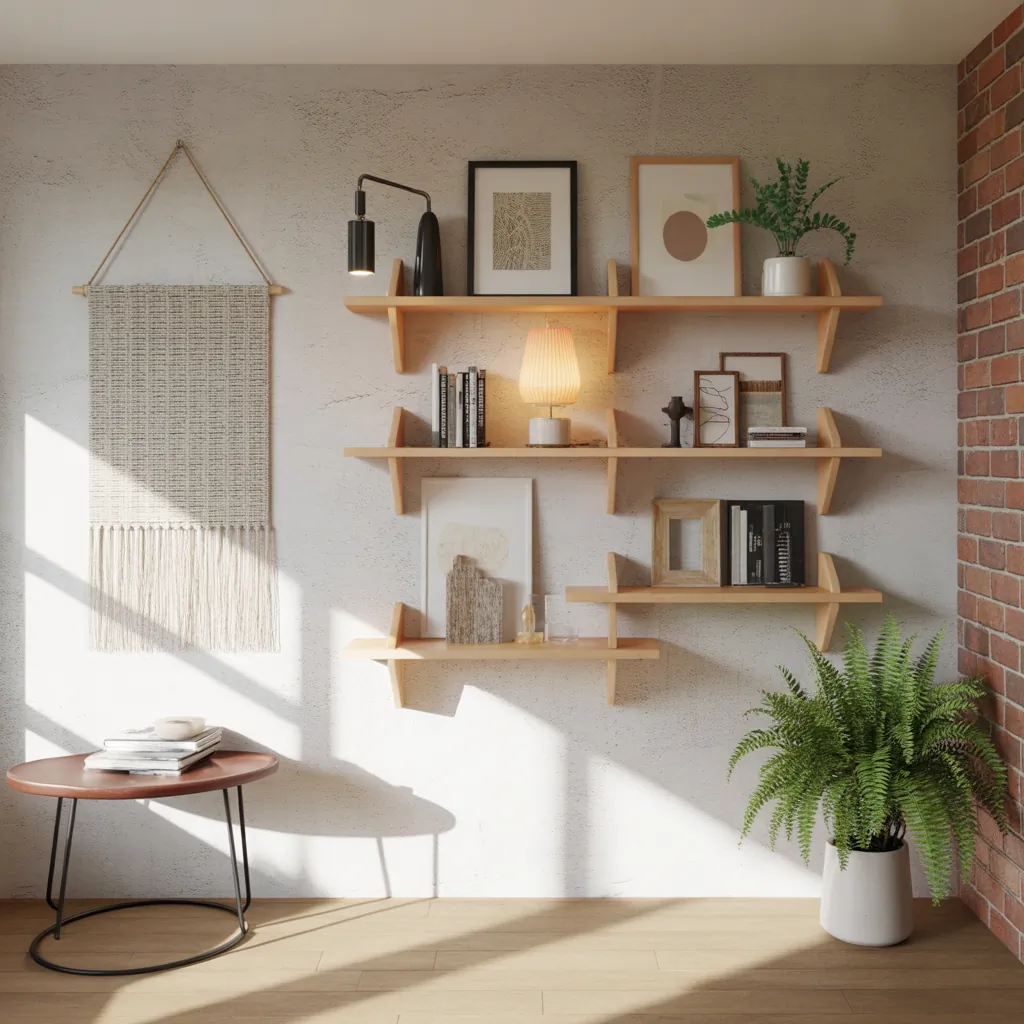 corner wall decor concept