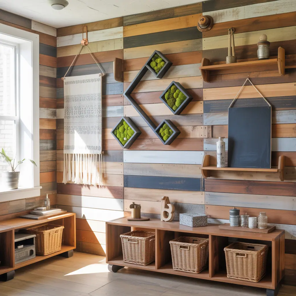 corner wall decor concept