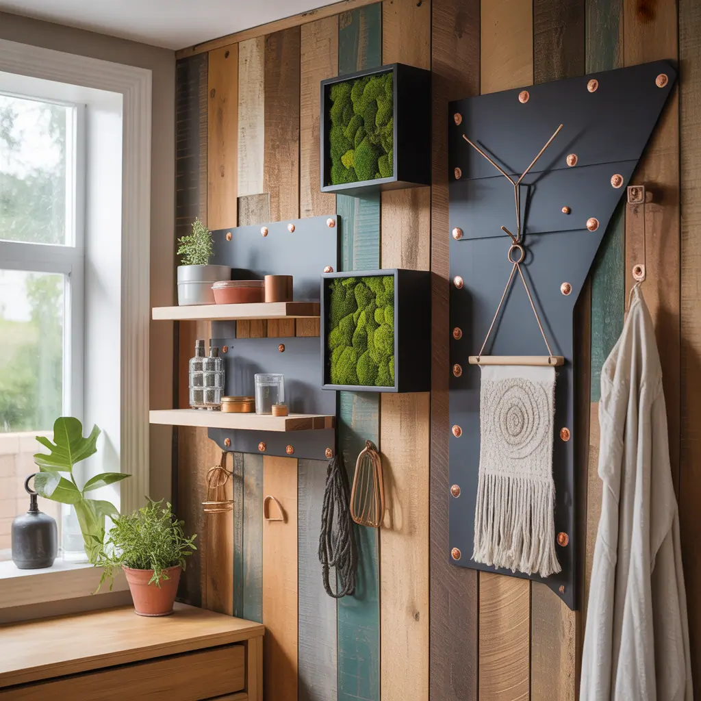 corner wall decor concept