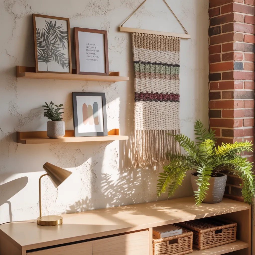 corner wall decor concept