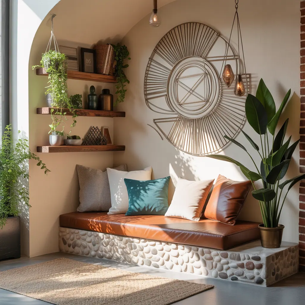 corner wall decor concept