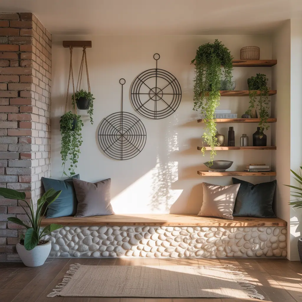 corner wall decor concept