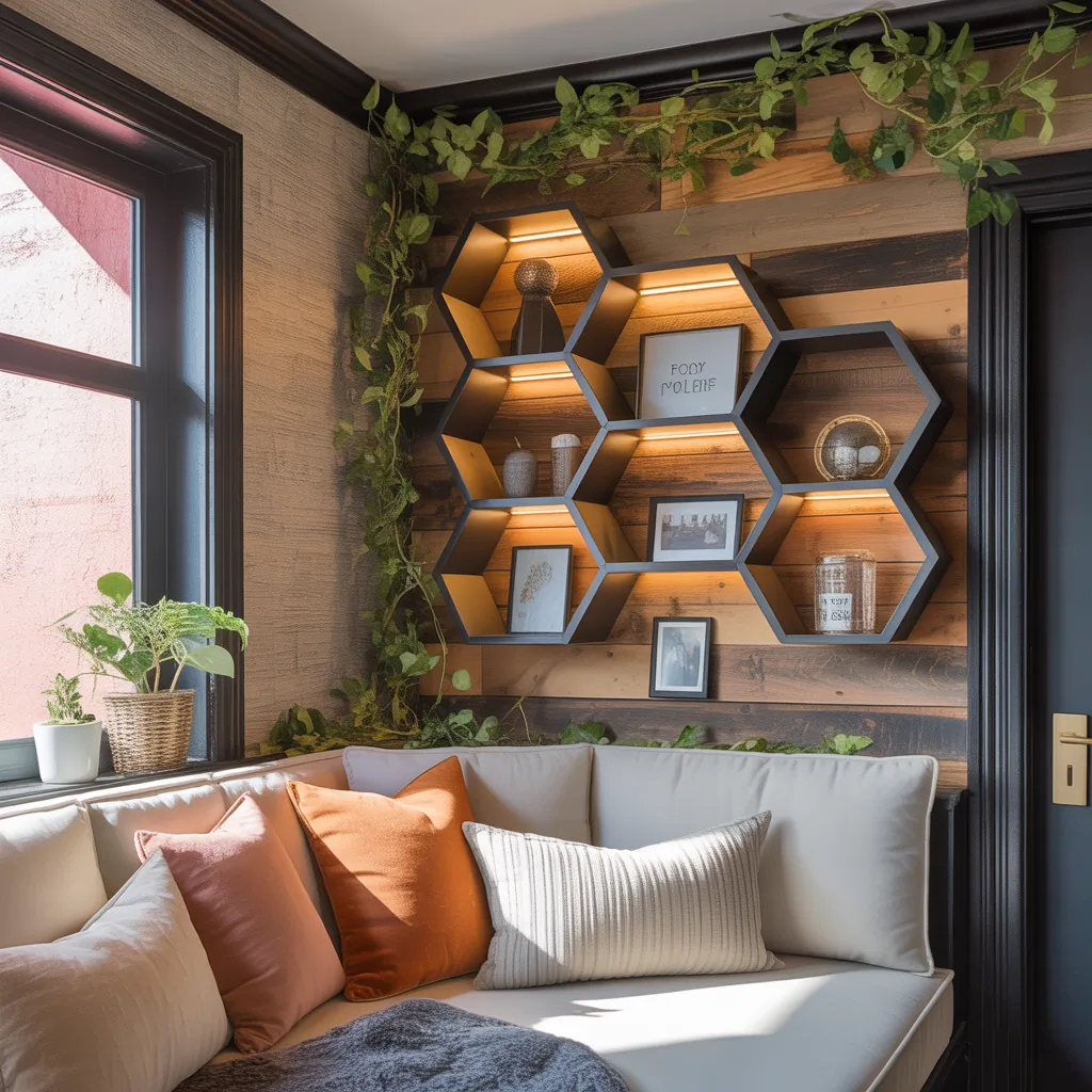 corner wall decor concept