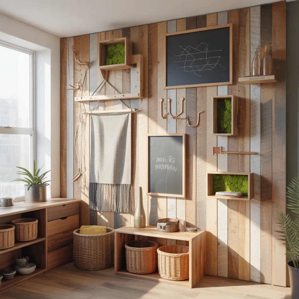 corner wall decor concept