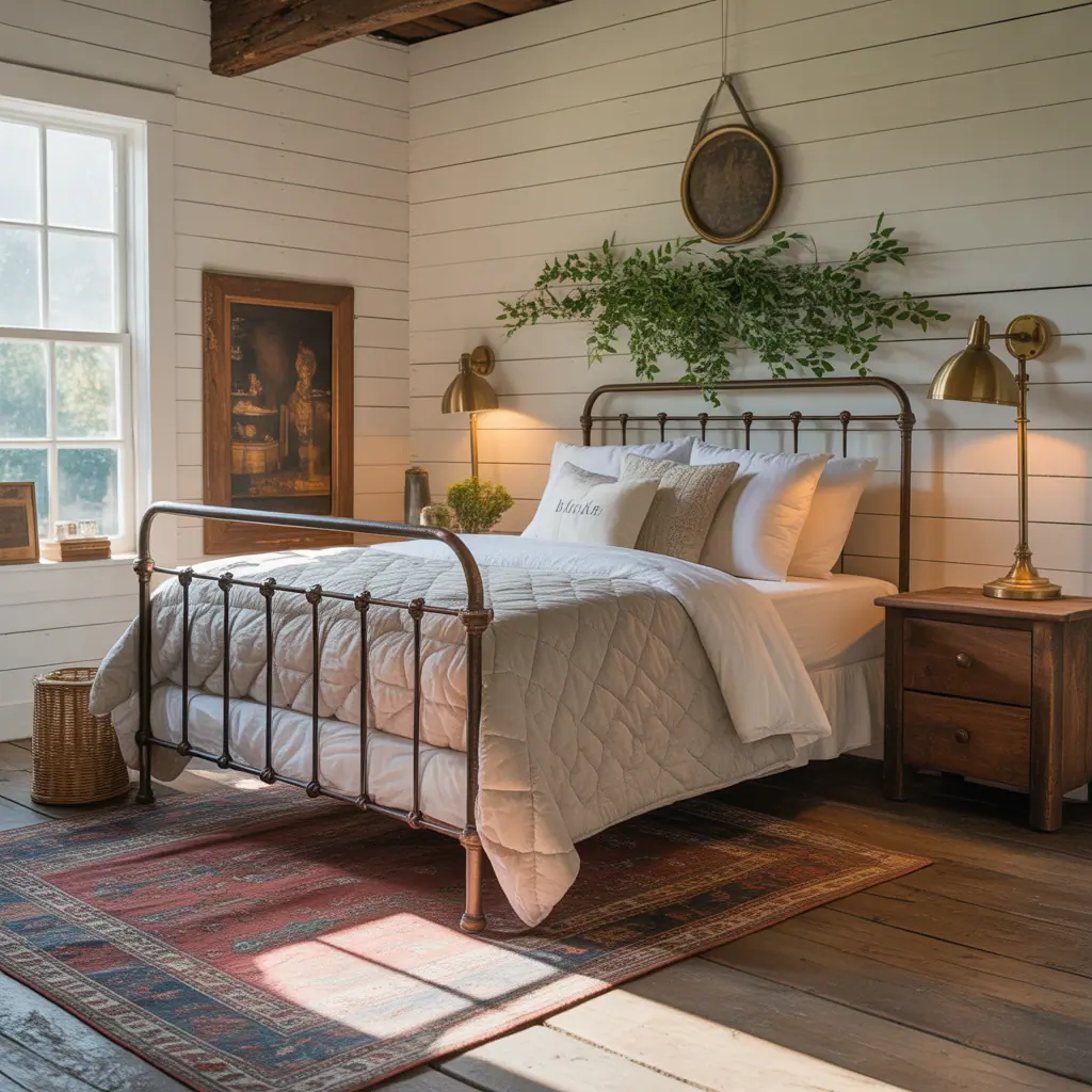 cozy romantic farmhouse bedroom image ideas