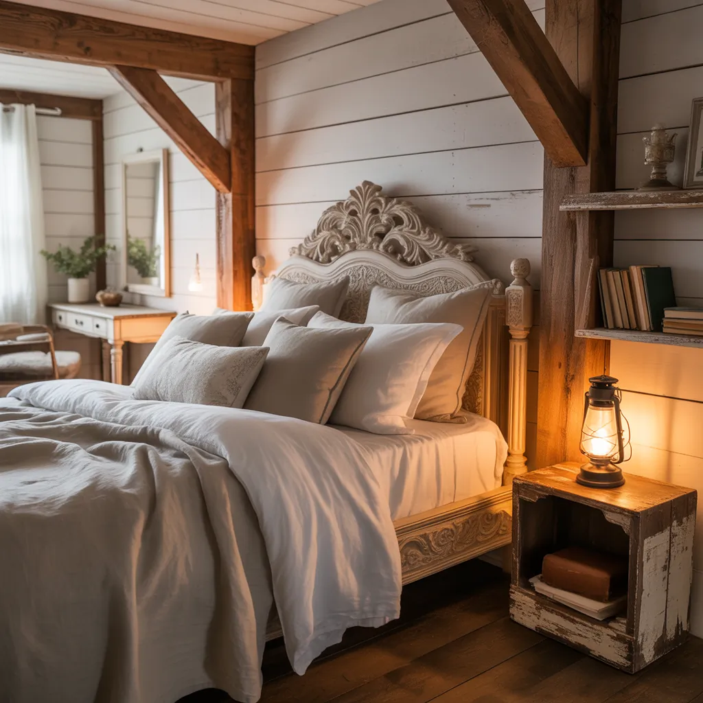 cozy romantic farmhouse bedroom image ideas