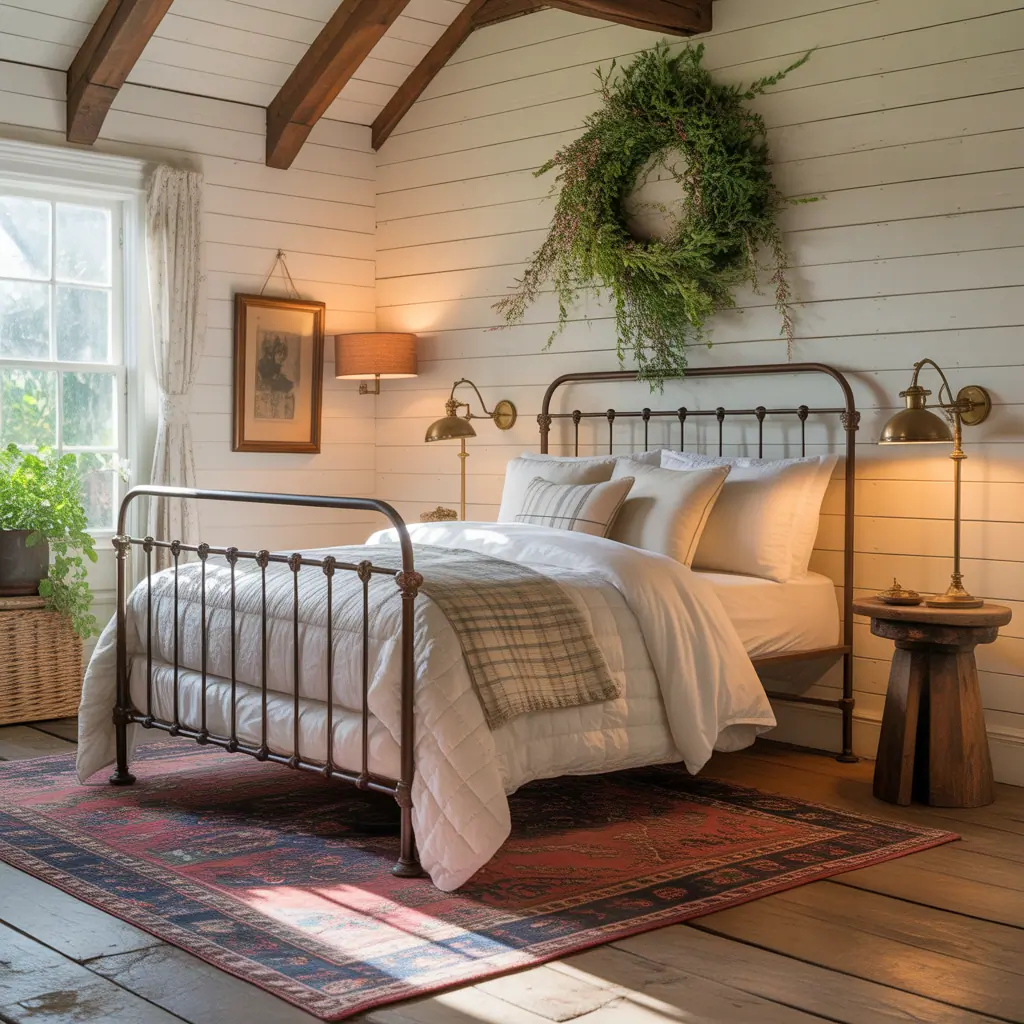 cozy romantic farmhouse bedroom image ideas