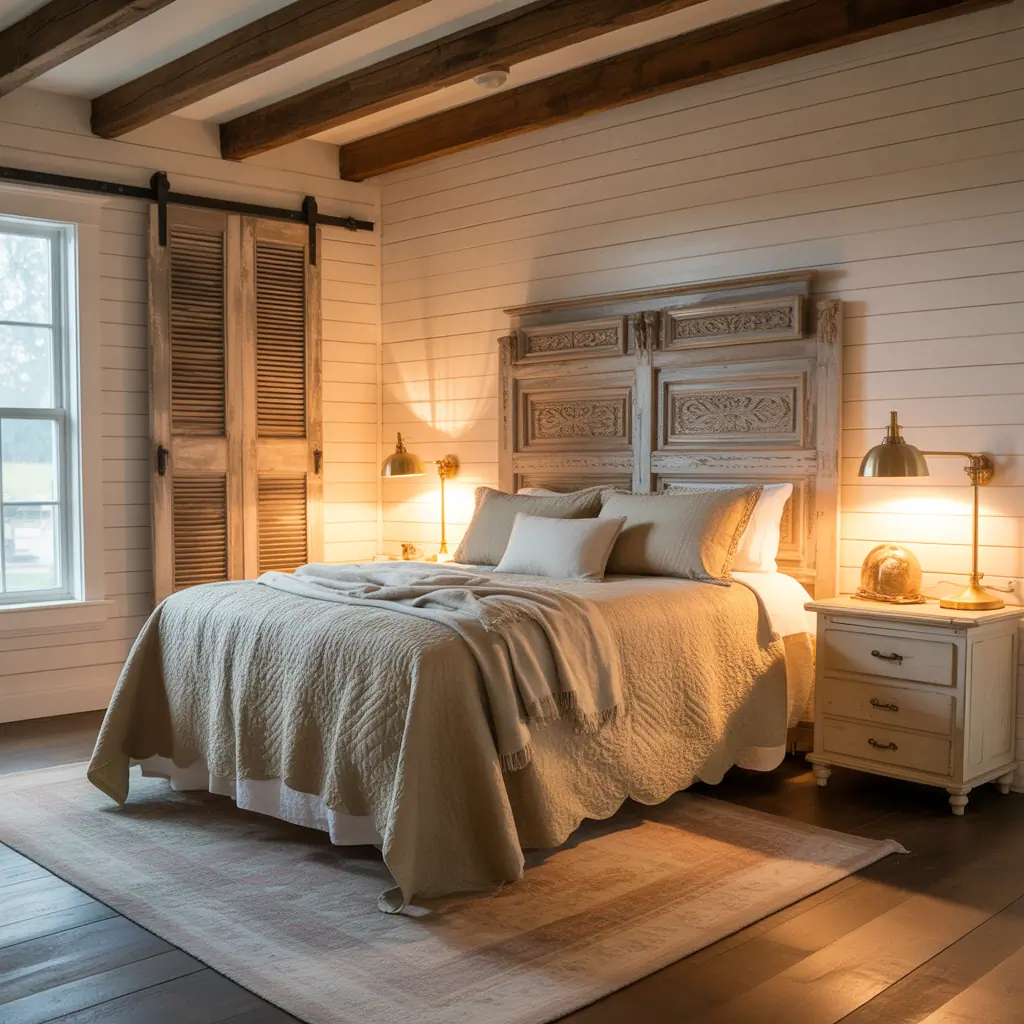 cozy romantic farmhouse bedroom image ideas