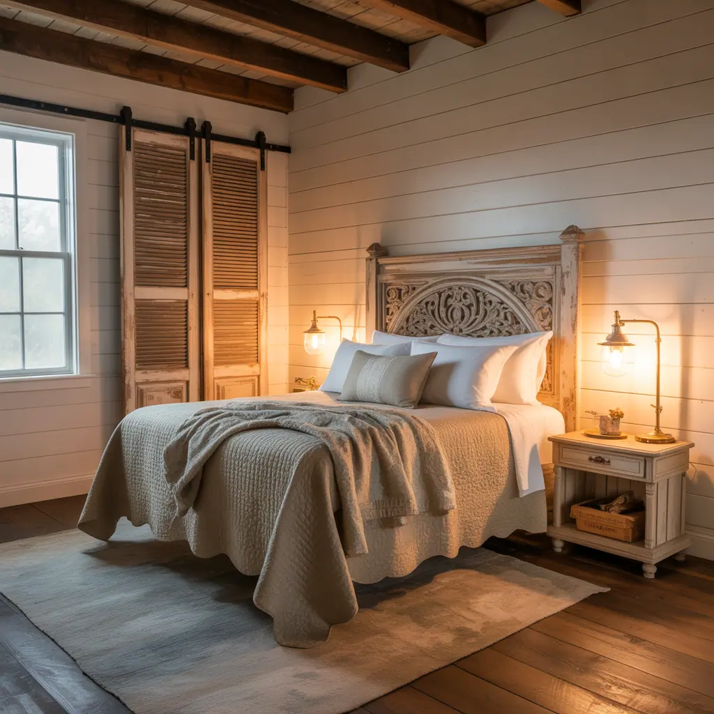 cozy romantic farmhouse bedroom image ideas
