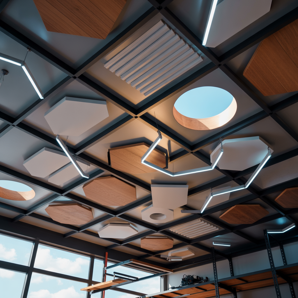 creative drop ceiling ideas