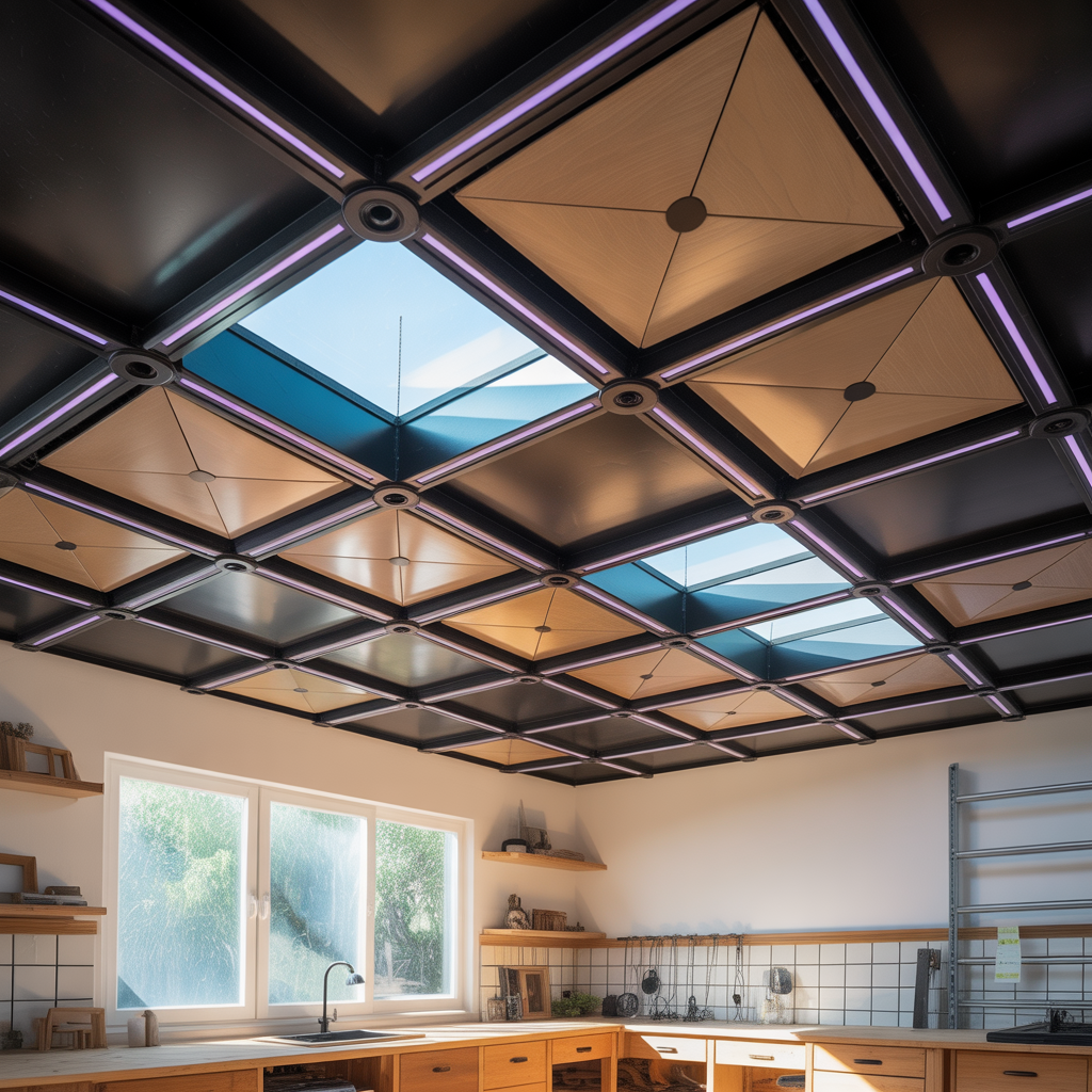 creative drop ceiling ideas
