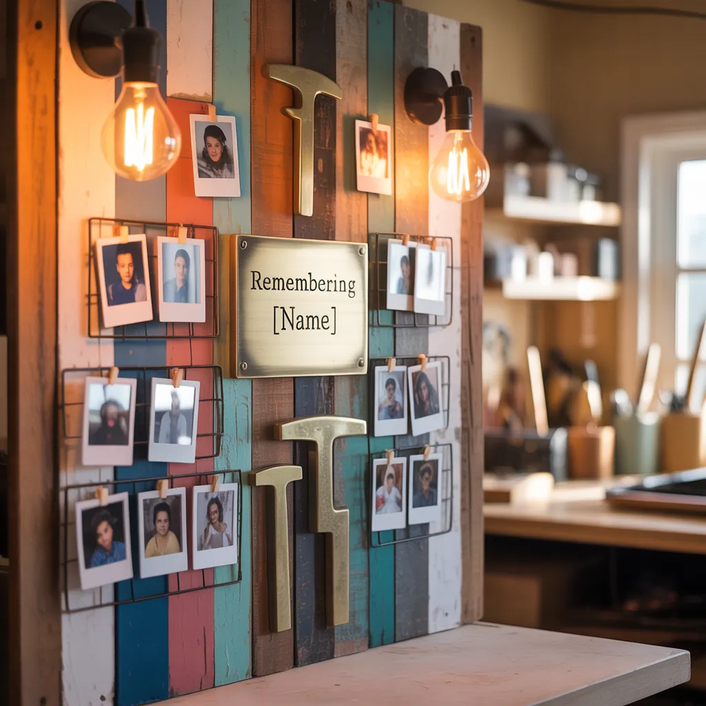 creative memorial wall