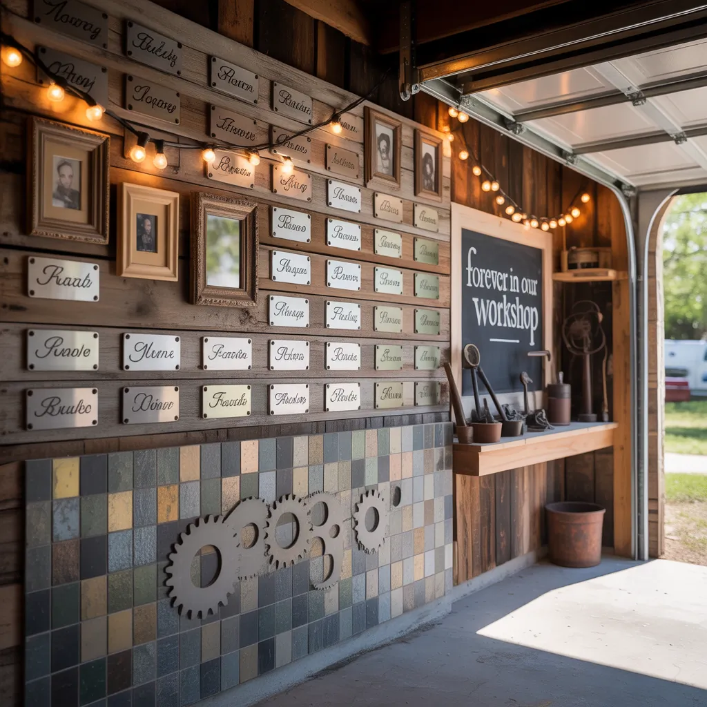 creative memorial wall
