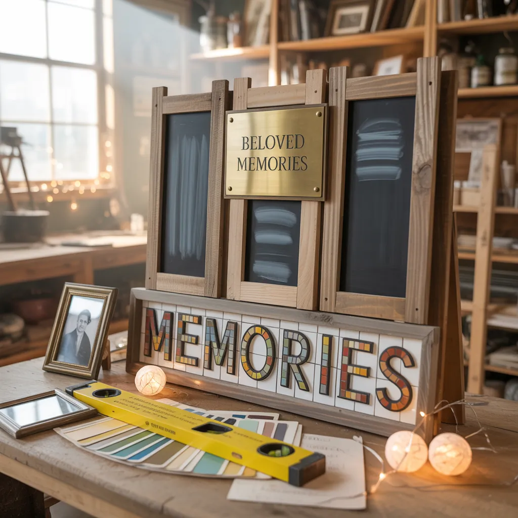 creative memorial wall