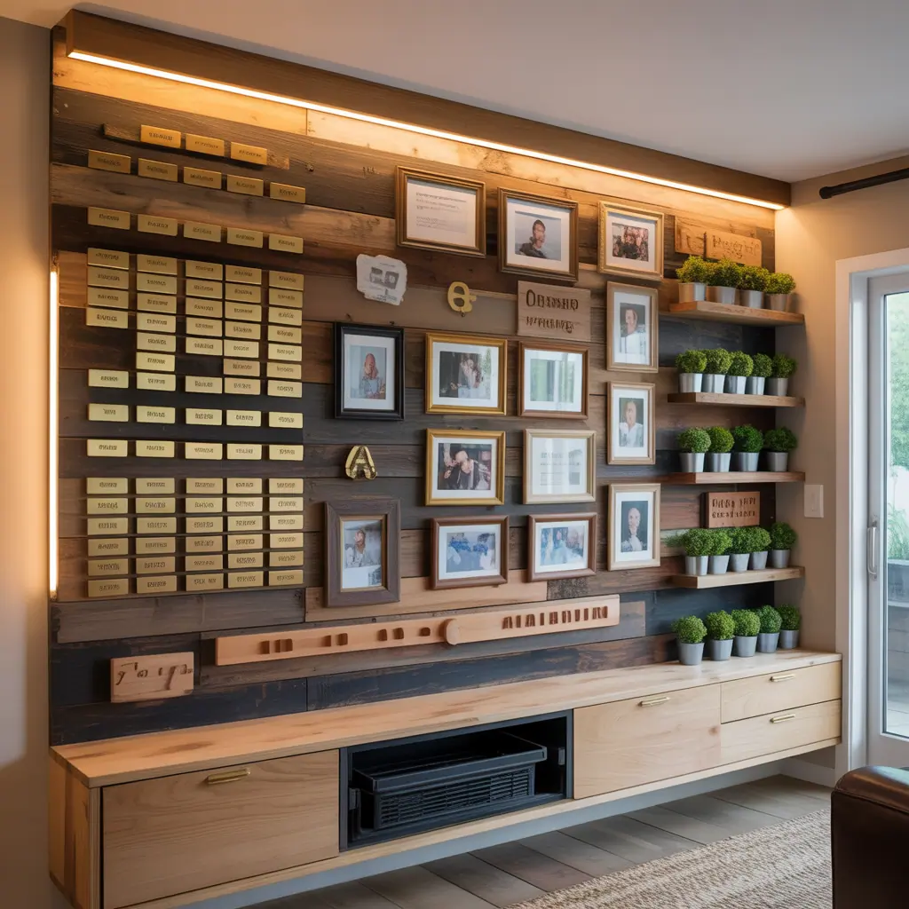 creative memorial wall