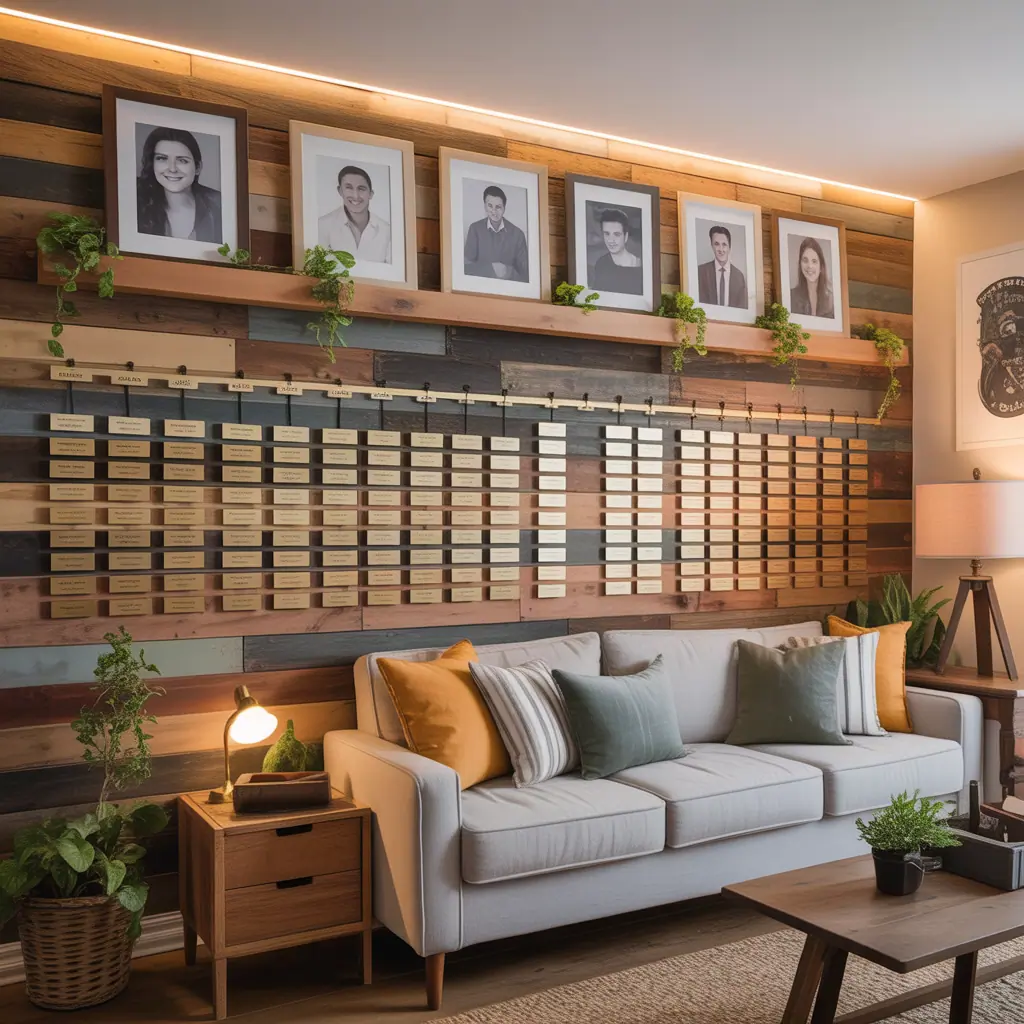 creative memorial wall