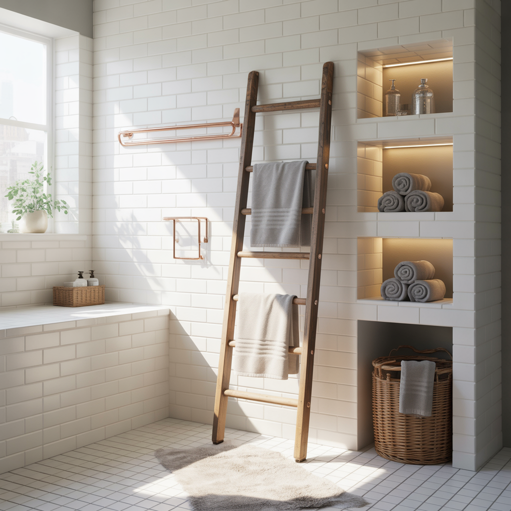 creative towel storage